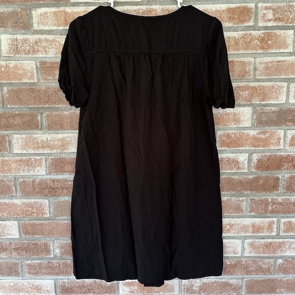 Lucky Brand Black Lace Up Dress Small - Picture 6 of 9